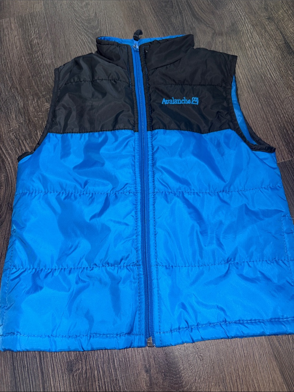 Avalanche Blue and Black Boys Puffer Vest